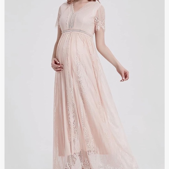 B Home Interiors | Dresses | Lacey Pink Maternity Dress | Poshmark